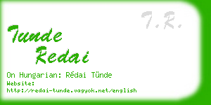tunde redai business card